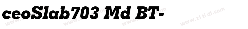 ceoSlab703 Md BT字体转换